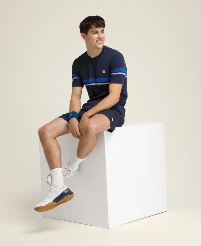Wilson Tees Men All Seasons Striped Tee 8211 Classic Navy