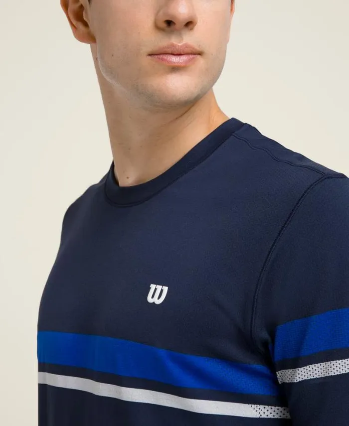 Wilson Tees Men All Seasons Striped Tee 8211 Classic Navy