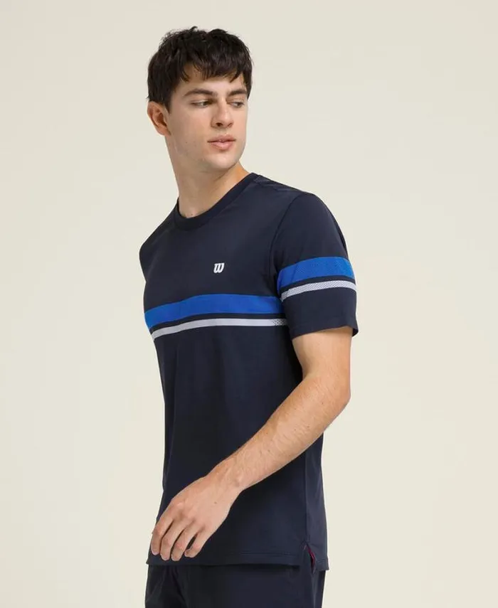 Wilson Tees Men All Seasons Striped Tee 8211 Classic Navy