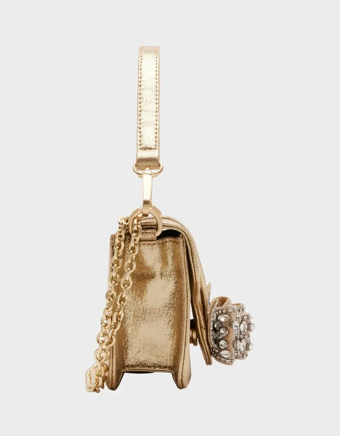Women 3D BOW FLAP BAG GOLD Gold Betsey Johnson Women 3D BOW FLAP BAG GOLD Gold Betsey Johnson