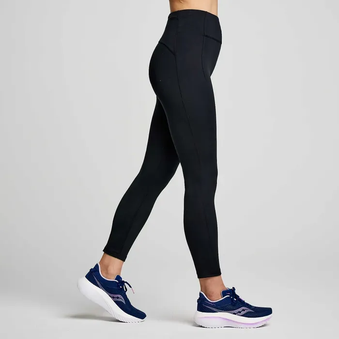 Women8217s Fortify Crop Tight Black Women Bottoms Saucony Women8217s Fortify Crop Tight Black Women Bottoms Saucony