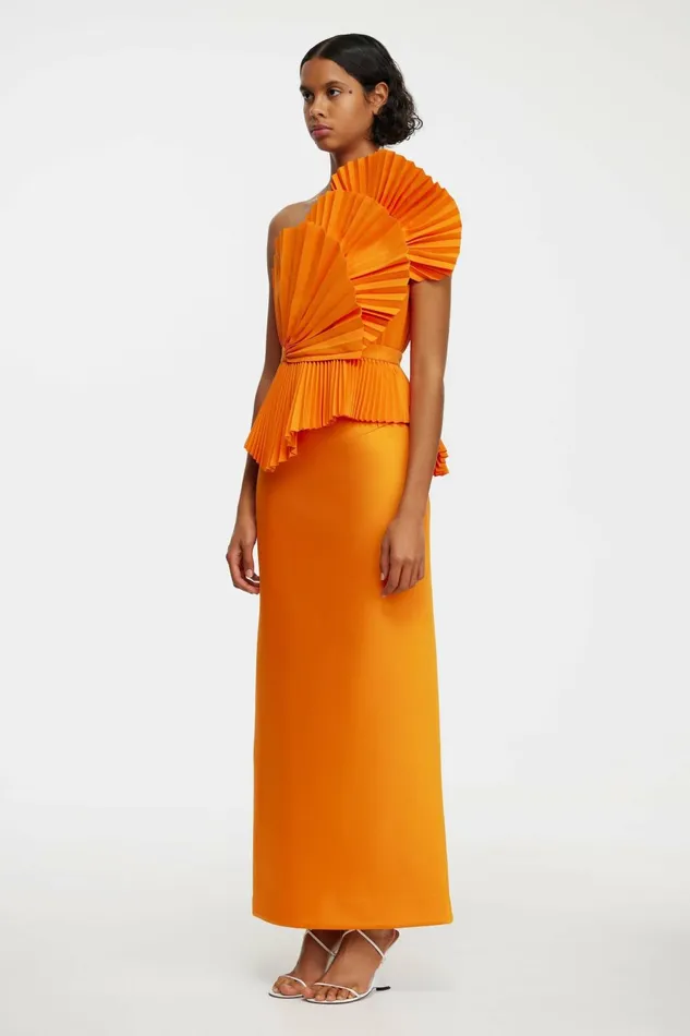 Women ABBOTSFORD TOP Neon Tangerine Acler Tops