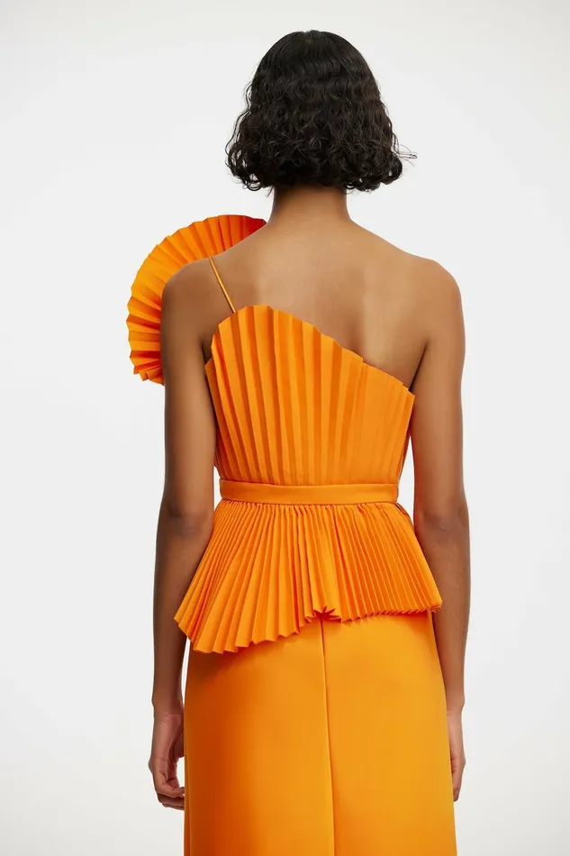 Women ABBOTSFORD TOP Neon Tangerine Acler Tops