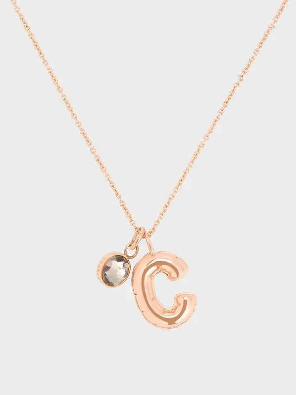 Women Alphabet 039C039 Charm 8211 Rose Gold CHARLES and KEITH Charms