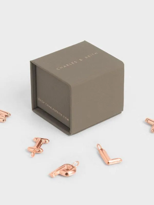 Women Alphabet 039C039 Charm 8211 Rose Gold CHARLES and KEITH Charms