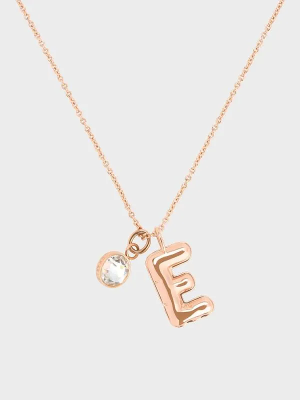 Women Alphabet 039E039 Charm 8211 Rose Gold CHARLES and KEITH Charms