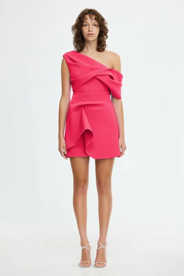 Women ASHFORD MINI DRESS Berry Pink Acler Pink Dresses