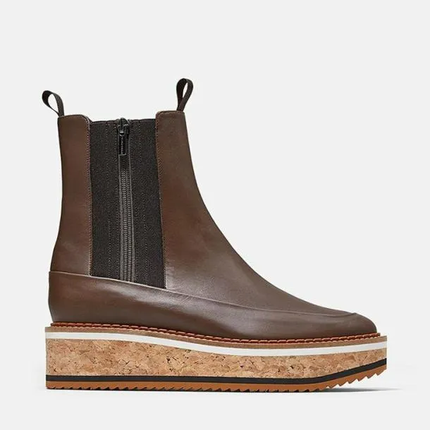 Women BAYA Wood Brown Clergerie Ankle Boots