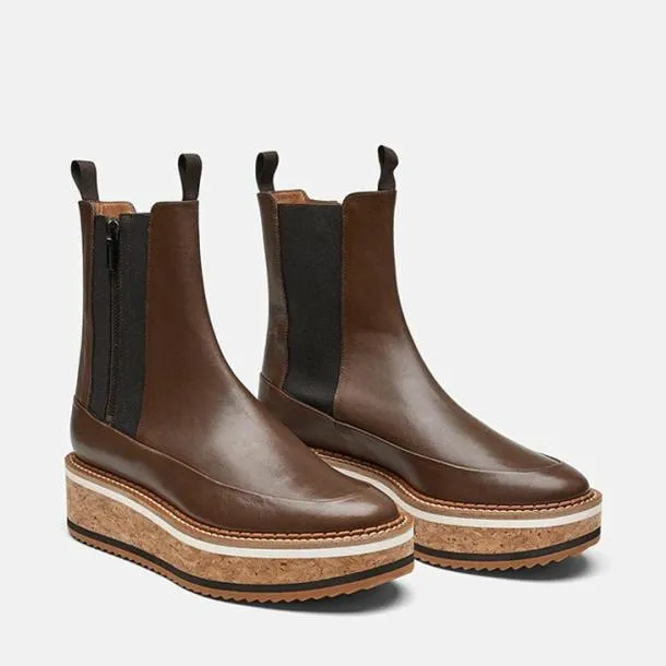 Women BAYA Wood Brown Clergerie Ankle Boots