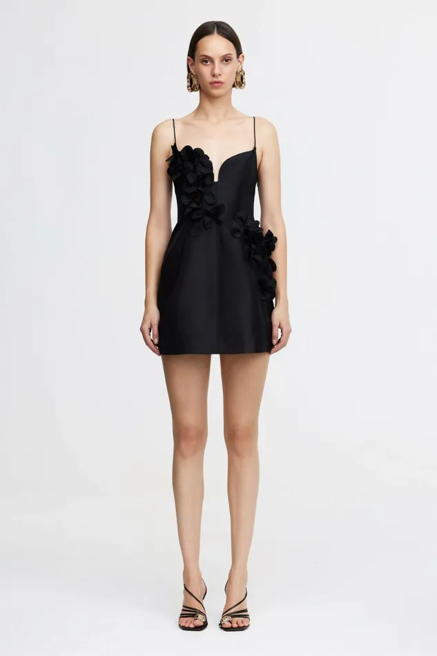 Women BILSTON MINI DRESS Black Acler Black Dresses