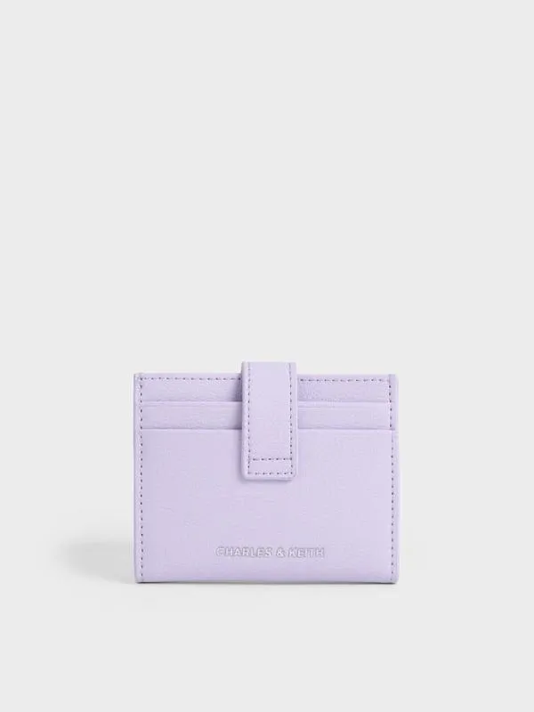 Women Bliss Snap Button Card Holder 8211 Lilac CHARLES and KEITH Card Holders
