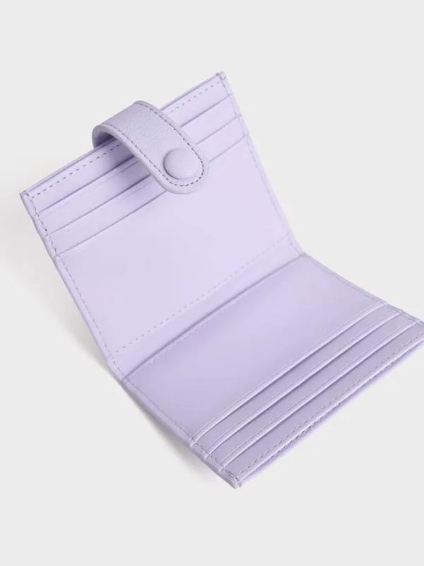 Women Bliss Snap Button Card Holder 8211 Lilac CHARLES and KEITH Card Holders