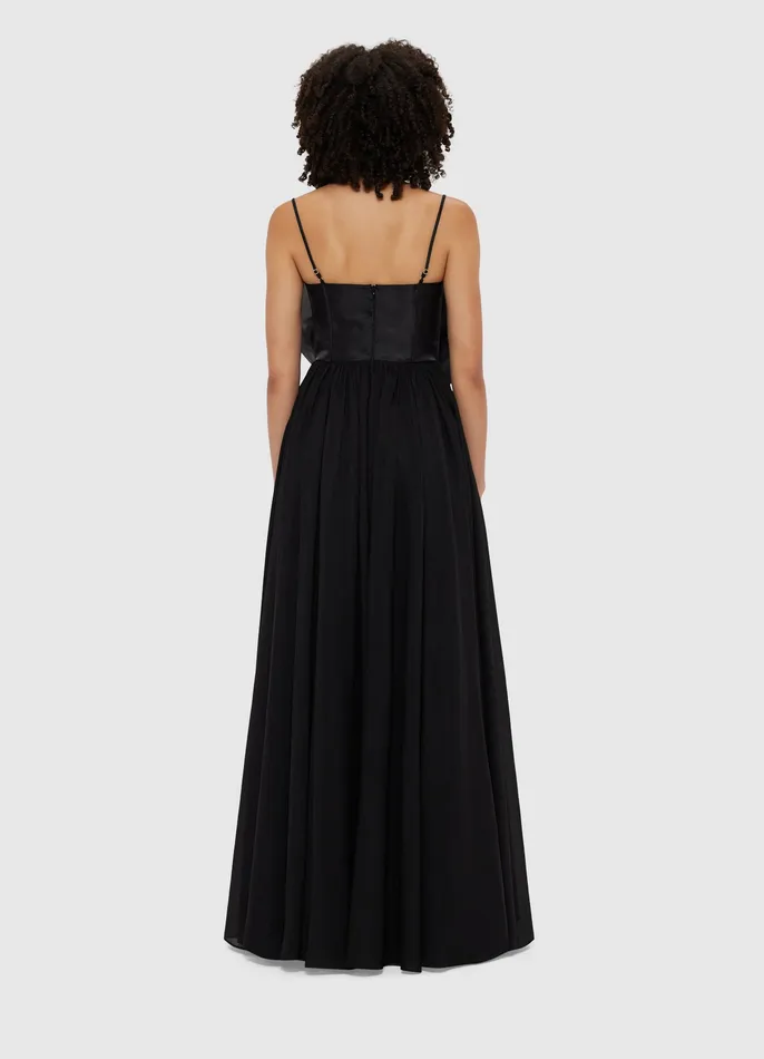 Women Bloom Rose Maxi Dress 8211 Ebony Dresses and Jumpsuits LEO LIN