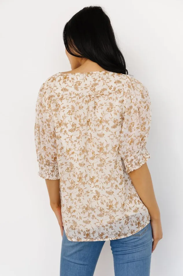 Women Blouses Shirts Baltic Born Cordova Top Cream Multi Floral Women Blouses Shirts Baltic Born Cordova Top Cream Multi Floral