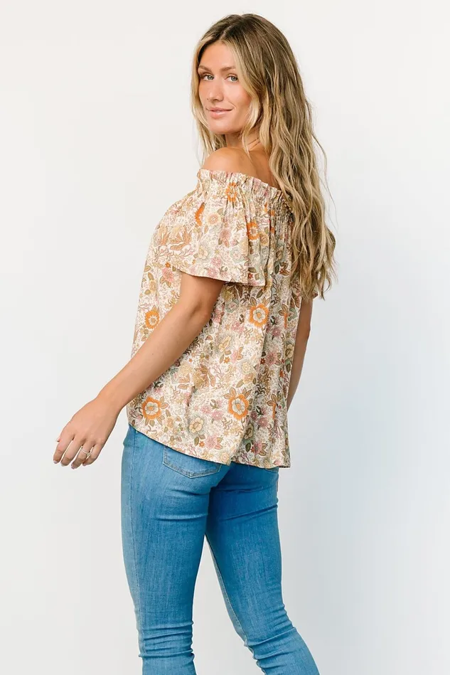 Women Blouses Shirts Baltic Born Jude Boho Top Cream Multi Women Blouses Shirts Baltic Born Jude Boho Top Cream Multi