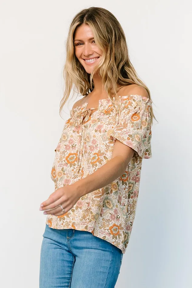 Women Blouses Shirts Baltic Born Jude Boho Top Cream Multi Women Blouses Shirts Baltic Born Jude Boho Top Cream Multi