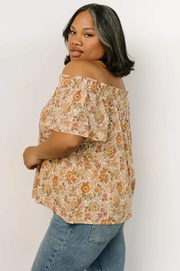Women Blouses Shirts Baltic Born Jude Boho Top Cream Multi Women Blouses Shirts Baltic Born Jude Boho Top Cream Multi