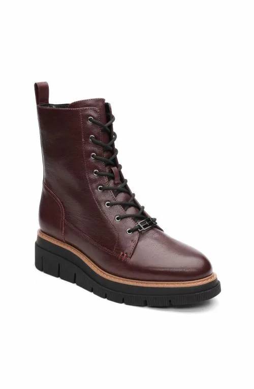 Women Boots Liverpool Los Angeles Redlands Lace Up Bootie Hickory