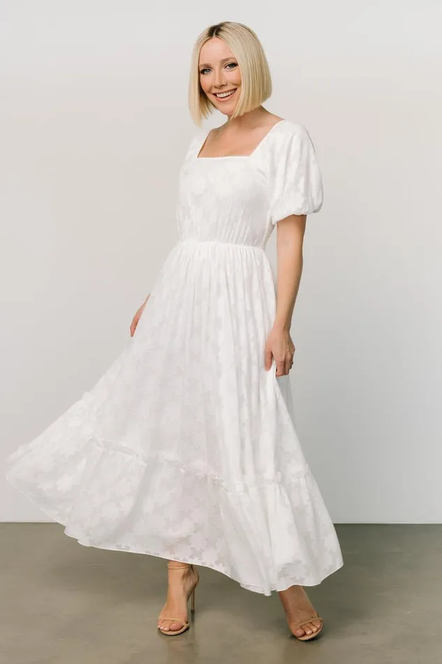 Women Bridal Baltic Born Alta Jacquard Maxi Dress Off White Women Bridal Baltic Born Alta Jacquard Maxi Dress Off White
