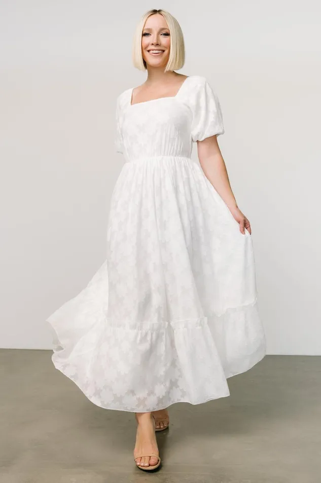 Women Bridal Baltic Born Alta Jacquard Maxi Dress Off White Women Bridal Baltic Born Alta Jacquard Maxi Dress Off White