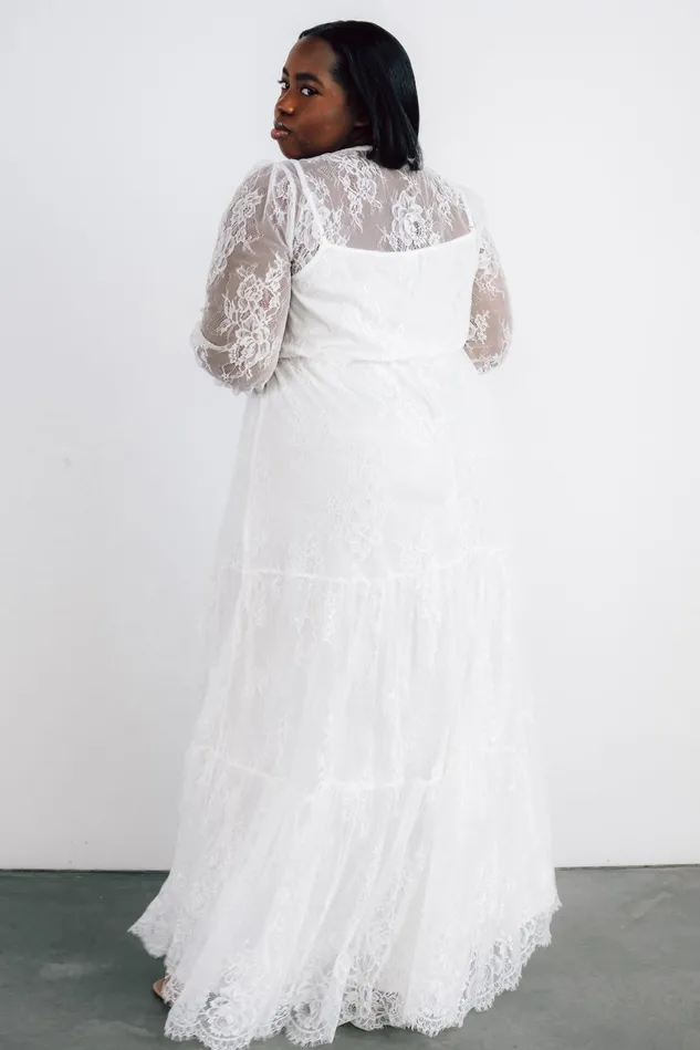 Women Bridal Baltic Born Gloria Lace Maxi Dress White