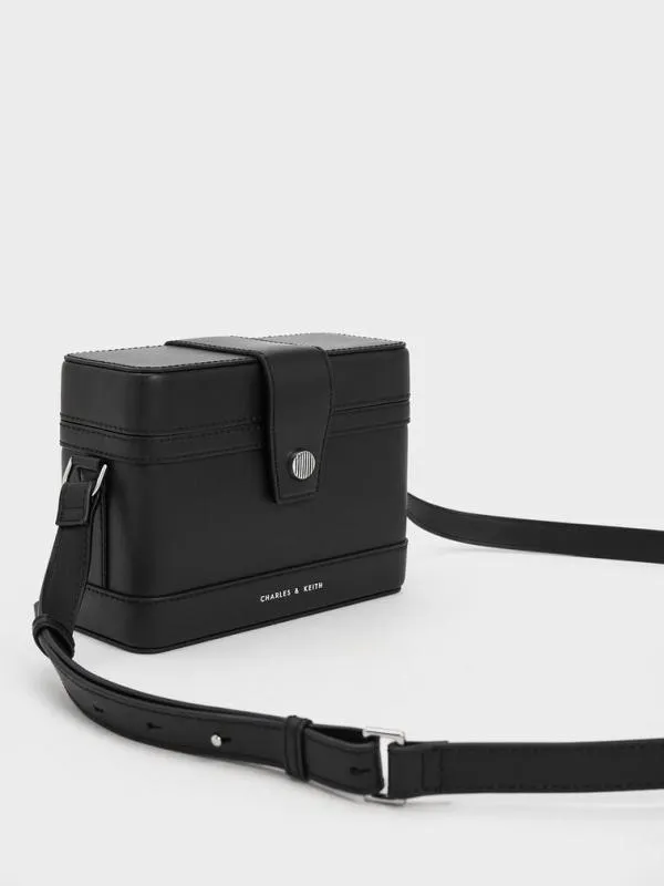Women Bronte Boxy Crossbody Bag 8211 Black CHARLES and KEITH Crossbody Bags