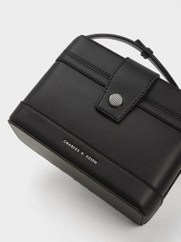 Women Bronte Boxy Crossbody Bag 8211 Black CHARLES and KEITH Crossbody Bags