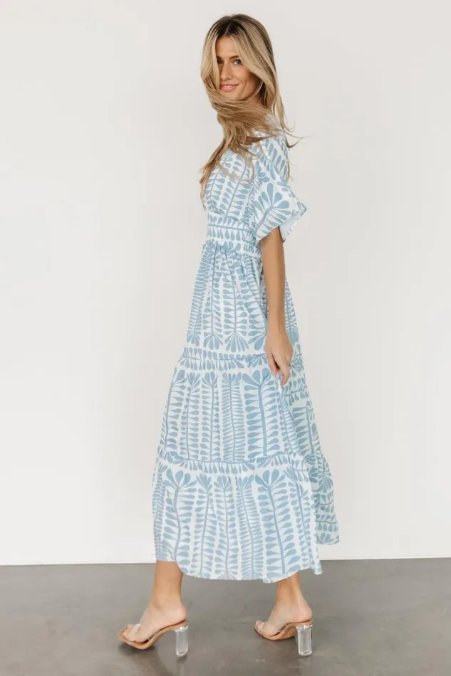 Women Bump Friendly Baltic Born Austin Kimono Dress Blue Print Women Bump Friendly Baltic Born Austin Kimono Dress Blue Print