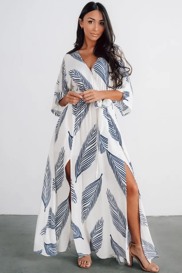 Women Bump Friendly Baltic Born Corinth Maxi Dress Navy Print