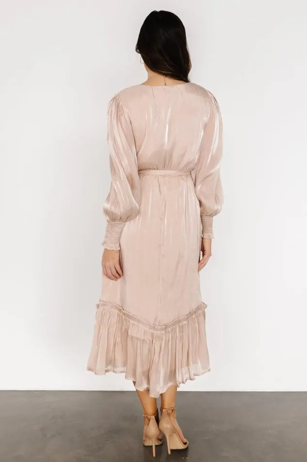 Women Bump Friendly Baltic Born Flynn Midi Dress Champagne Women Bump Friendly Baltic Born Flynn Midi Dress Champagne
