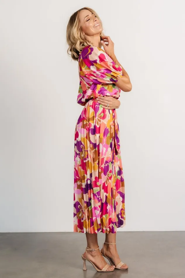 Women Bump Friendly Baltic Born Maven Midi Dress Multi Print Women Bump Friendly Baltic Born Maven Midi Dress Multi Print
