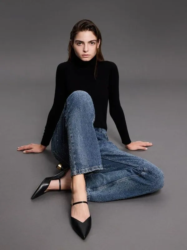 Women Cammie Metallic Sculptural Heel Mules 8211 Black CHARLES and KEITH Heels Women Cammie Metallic Sculptural Heel Mules 8211 Black CHARLES and KEITH Heels