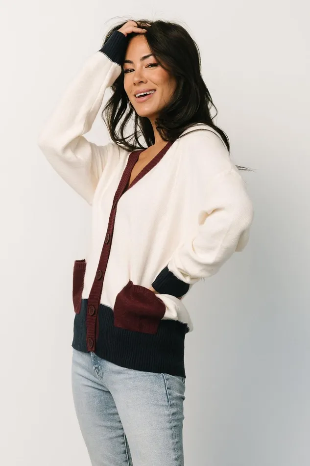 Women Cardigans Baltic Born Jax Cardigan Cream Multi Women Cardigans Baltic Born Jax Cardigan Cream Multi