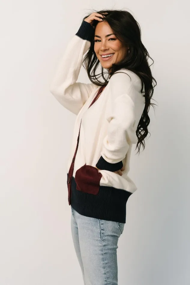 Women Cardigans Baltic Born Jax Cardigan Cream Multi Women Cardigans Baltic Born Jax Cardigan Cream Multi