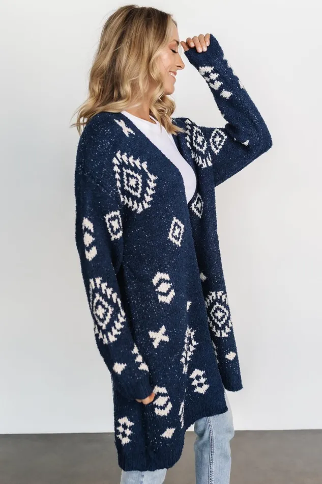 Women Cardigans Baltic Born Missoula Oversized Cardigan Navy Ivory Women Cardigans Baltic Born Missoula Oversized Cardigan Navy Ivory