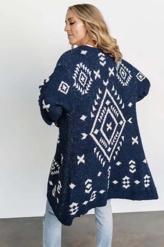Women Cardigans Baltic Born Missoula Oversized Cardigan Navy Ivory Women Cardigans Baltic Born Missoula Oversized Cardigan Navy Ivory