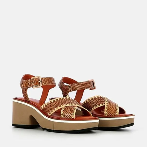 Women CHARLISR Python Effect Clergerie Sandals