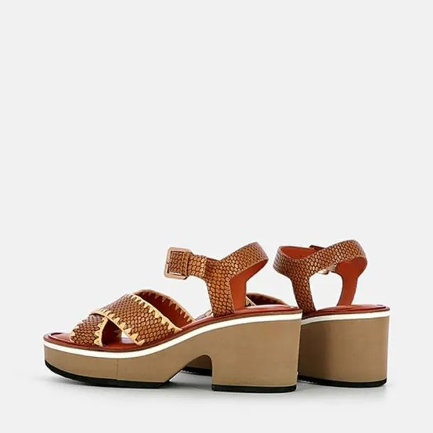 Women CHARLISR Python Effect Clergerie Sandals