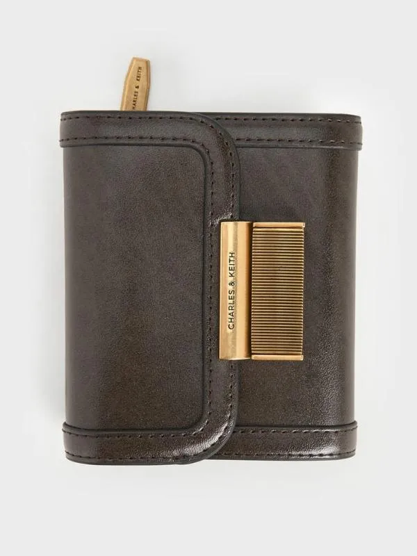 Women Charlot Wallet 8211 Dark Moss CHARLES and KEITH Small Wallets
