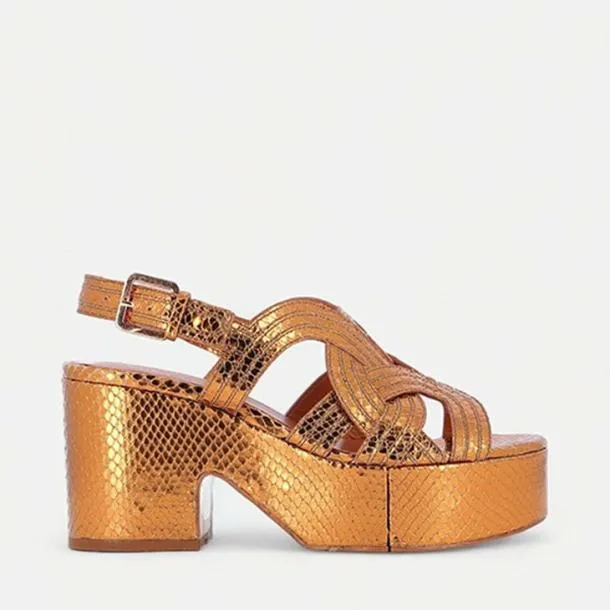 Women CHOU Snake Effect Clergerie Sandals