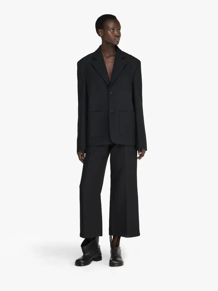 Women Coats and Jackets JW Anderson PATCH POCKET TAILORED BLAZER Black Women Coats and Jackets JW Anderson PATCH POCKET TAILORED BLAZER Black