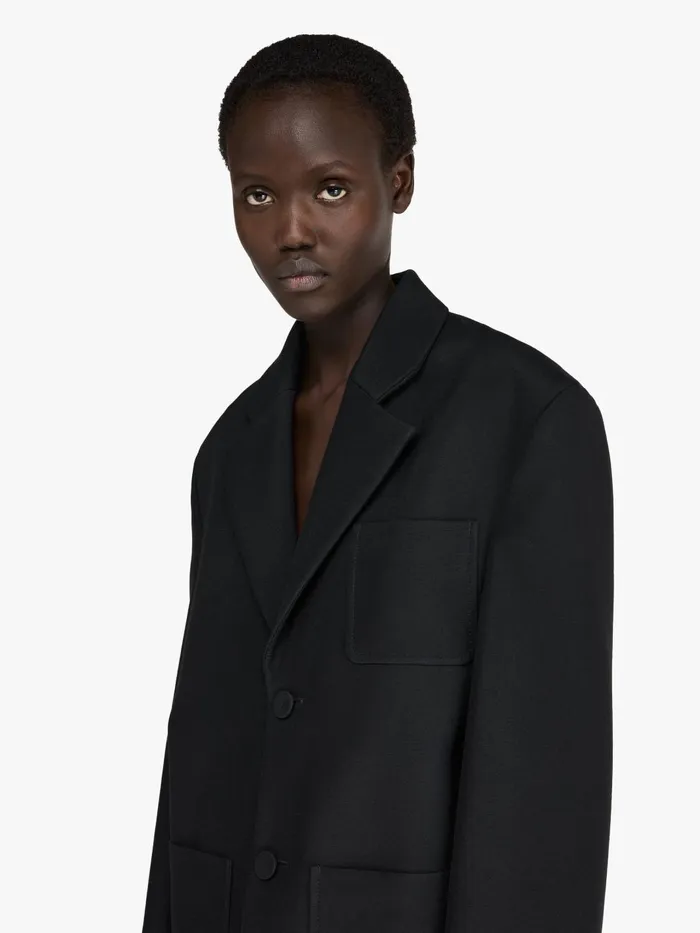 Women Coats and Jackets JW Anderson PATCH POCKET TAILORED BLAZER Black Women Coats and Jackets JW Anderson PATCH POCKET TAILORED BLAZER Black