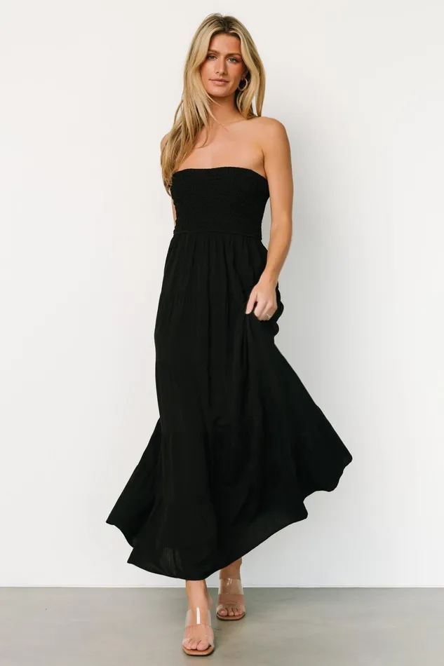 Women Cover Ups Baltic Born Domenica Strapless Maxi Dress Black Women Cover Ups Baltic Born Domenica Strapless Maxi Dress Black