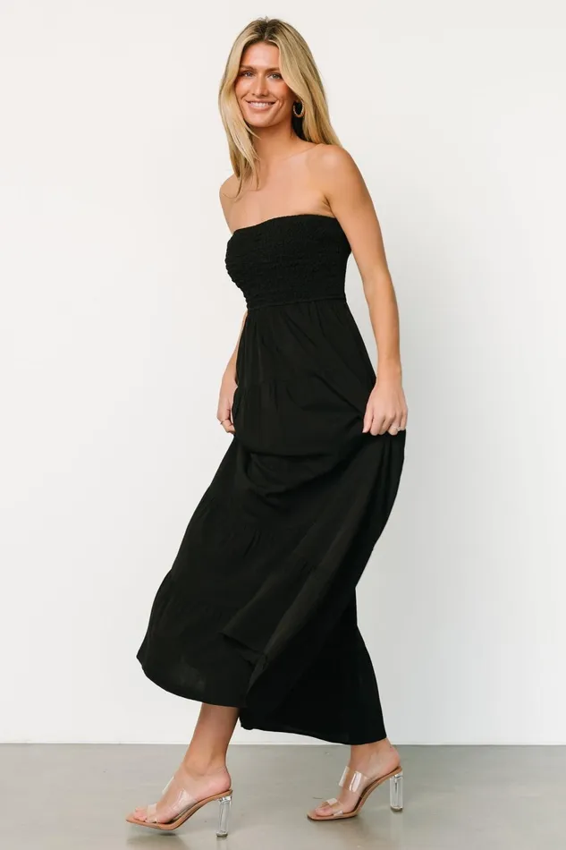 Women Cover Ups Baltic Born Domenica Strapless Maxi Dress Black Women Cover Ups Baltic Born Domenica Strapless Maxi Dress Black