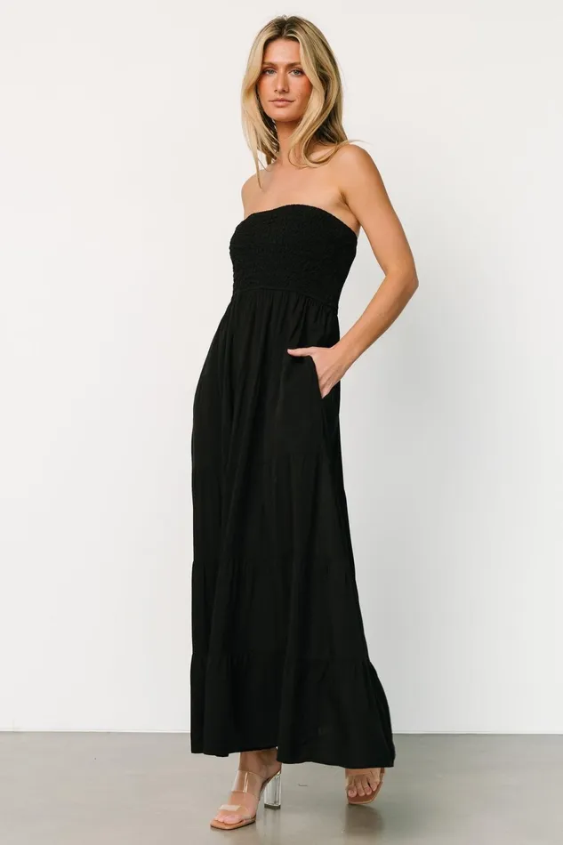 Women Cover Ups Baltic Born Domenica Strapless Maxi Dress Black Women Cover Ups Baltic Born Domenica Strapless Maxi Dress Black