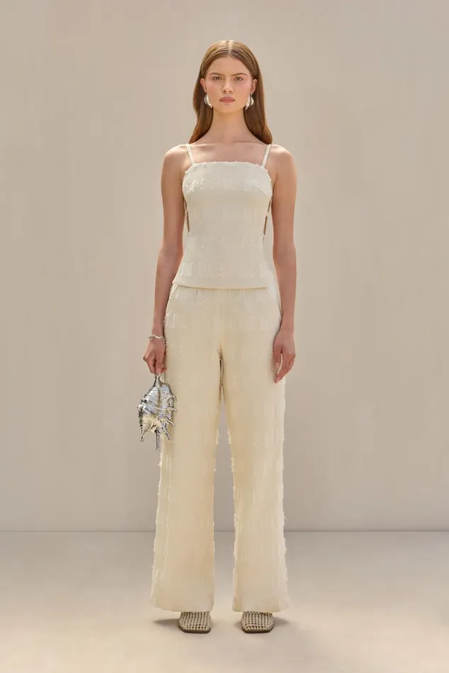 Women Cult Gaia Bottoms KAI PANT 8211 OFF WHITE MULTI