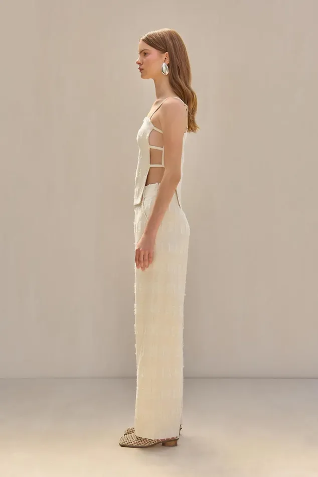 Women Cult Gaia Bottoms KAI PANT 8211 OFF WHITE MULTI Women Cult Gaia Bottoms KAI PANT 8211 OFF WHITE MULTI
