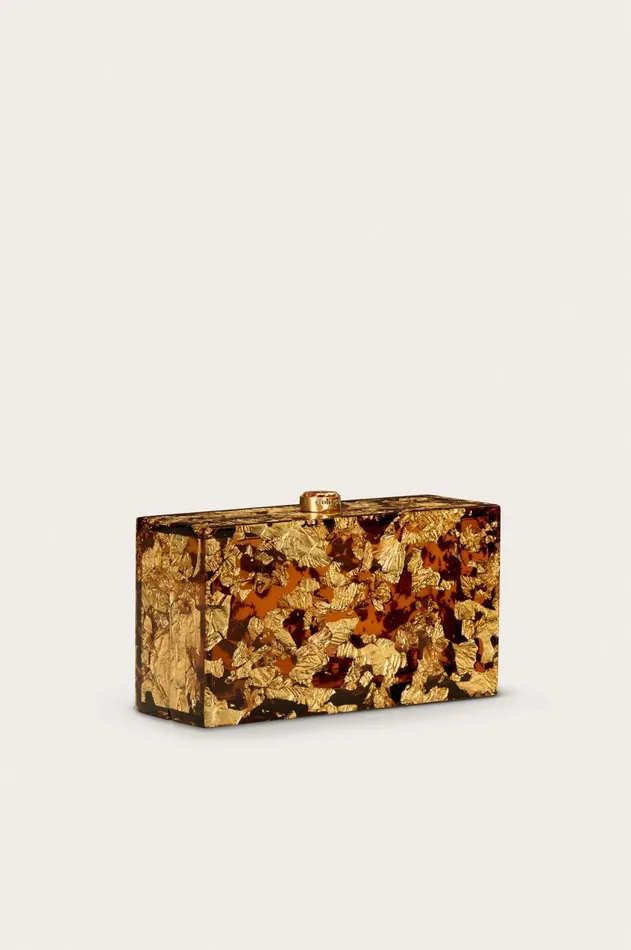 Women Cult Gaia Clutches ELA CLUTCH 8211 SHINY BRASS Women Cult Gaia Clutches ELA CLUTCH 8211 SHINY BRASS