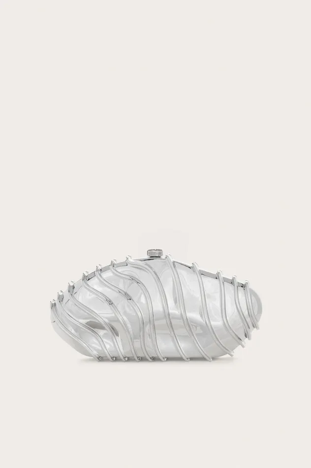 Women Cult Gaia Clutches EZARA CLUTCH 8211 SHINY SILVER