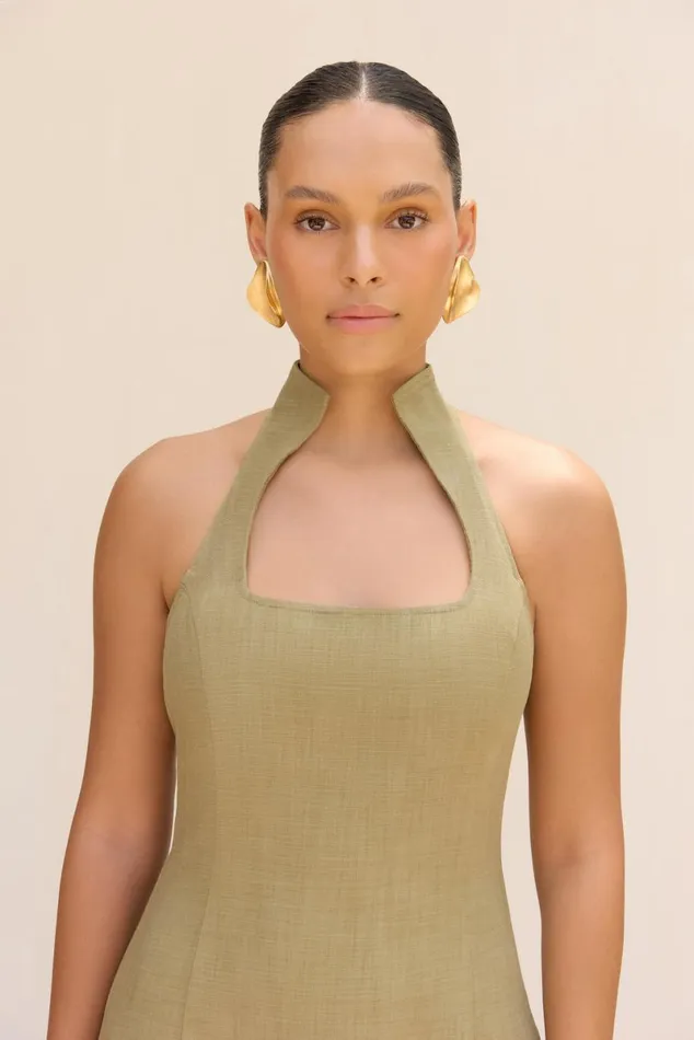 Women Cult Gaia Dresses AKAIA DRESS 8211 TEA Women Cult Gaia Dresses AKAIA DRESS 8211 TEA